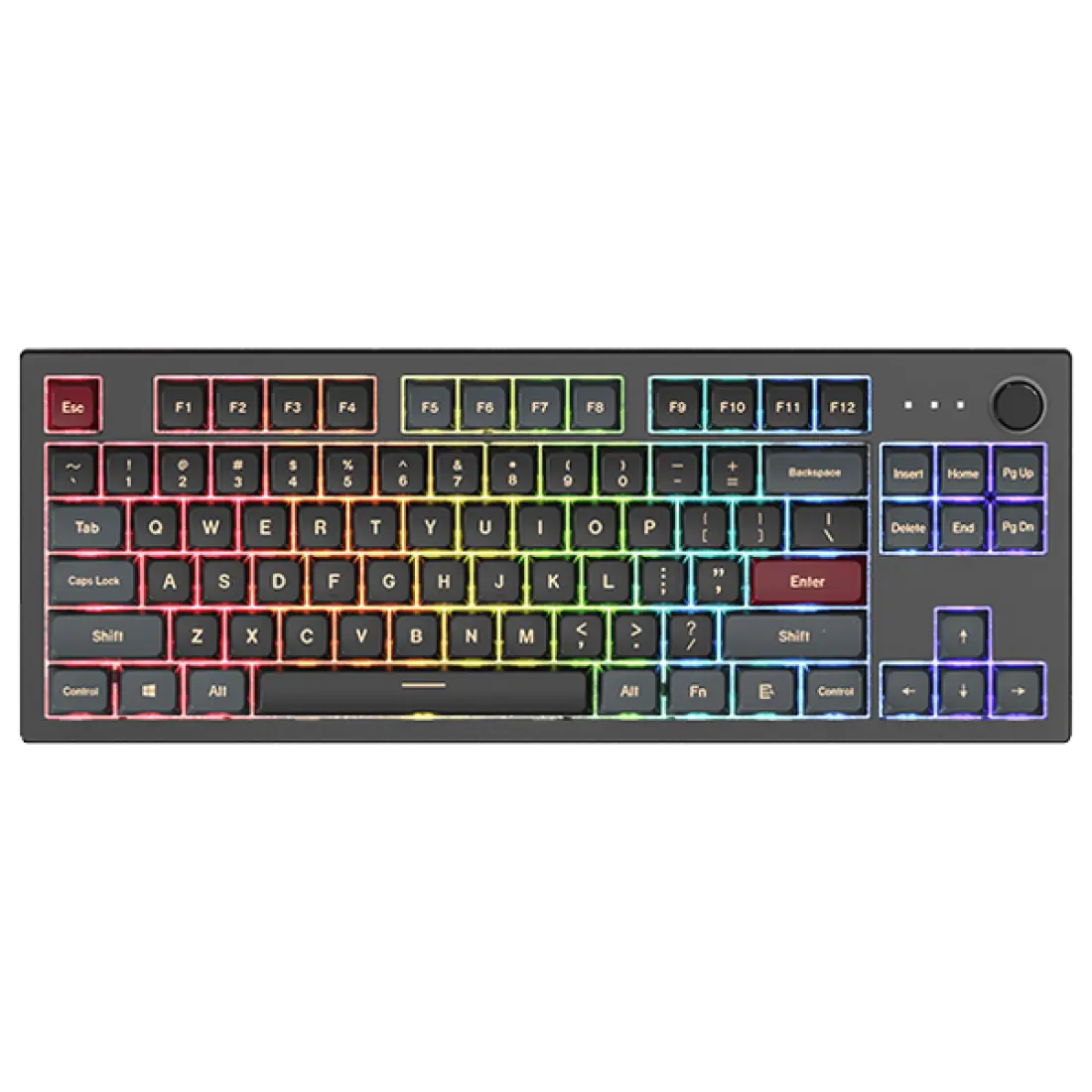Montech MKey TKL Darkness - Gateron G Pro 2.0 Red - Black/Red