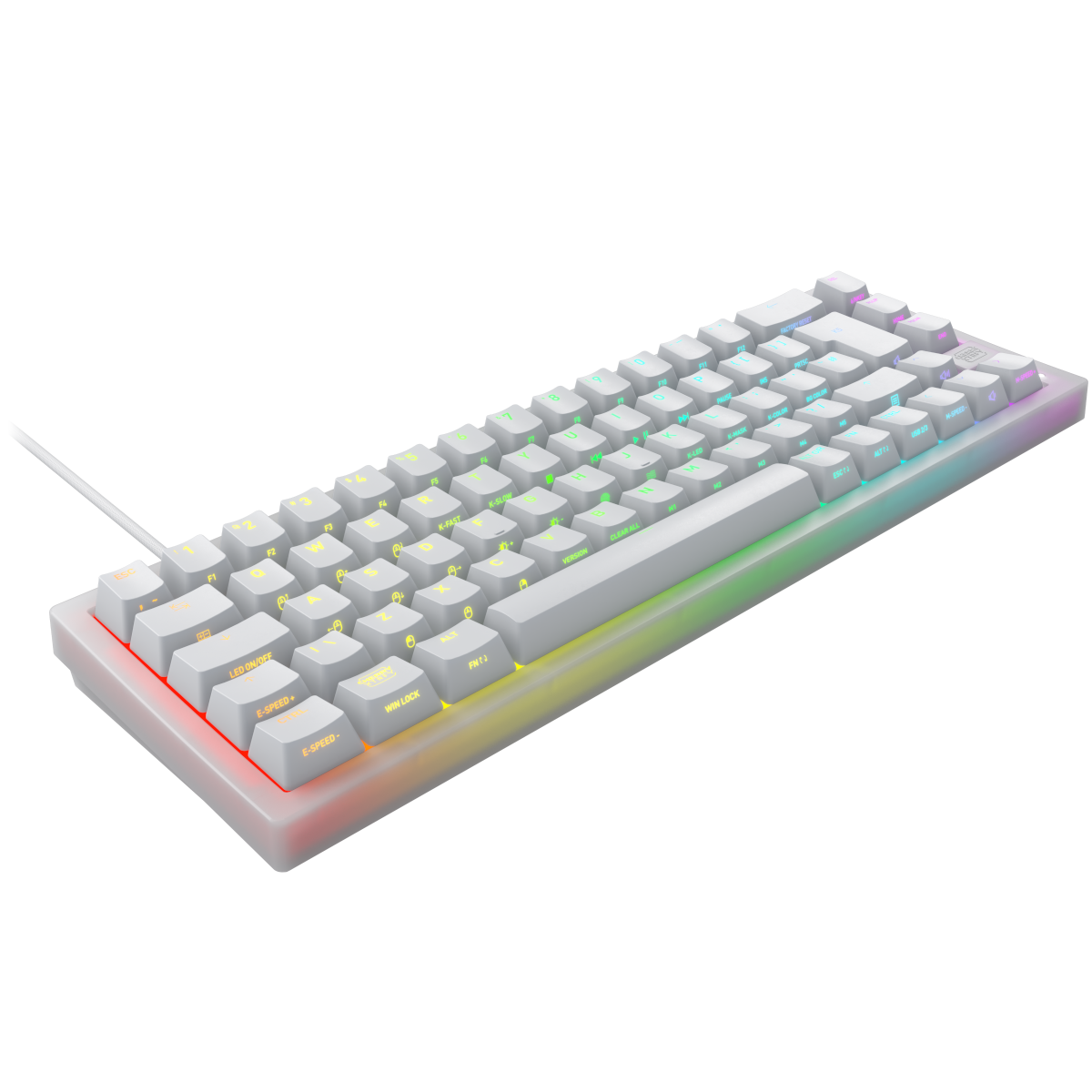 Xtrfy K5V2 Compact - Transparent White - Keyboard