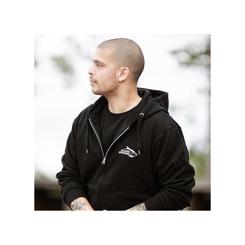 SharkGaming hoodie med dragkedja