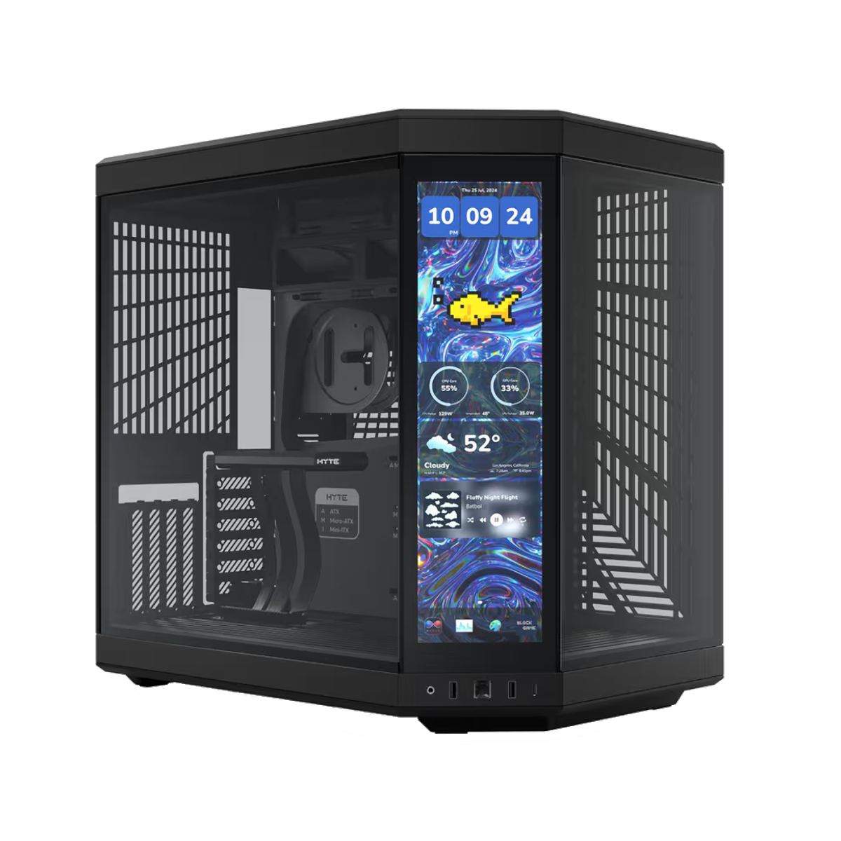 HYTE Y70 Touch Infinite Black Chassi | Chassi | GameStuff