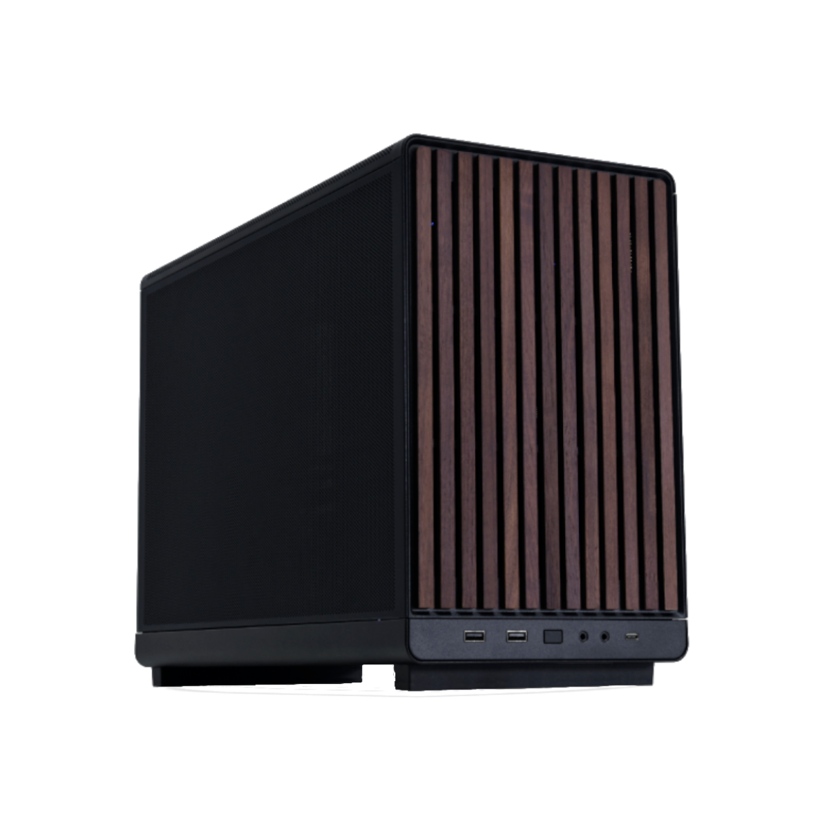 Lian Li A3-mATX - Black/Walnut Kabinet