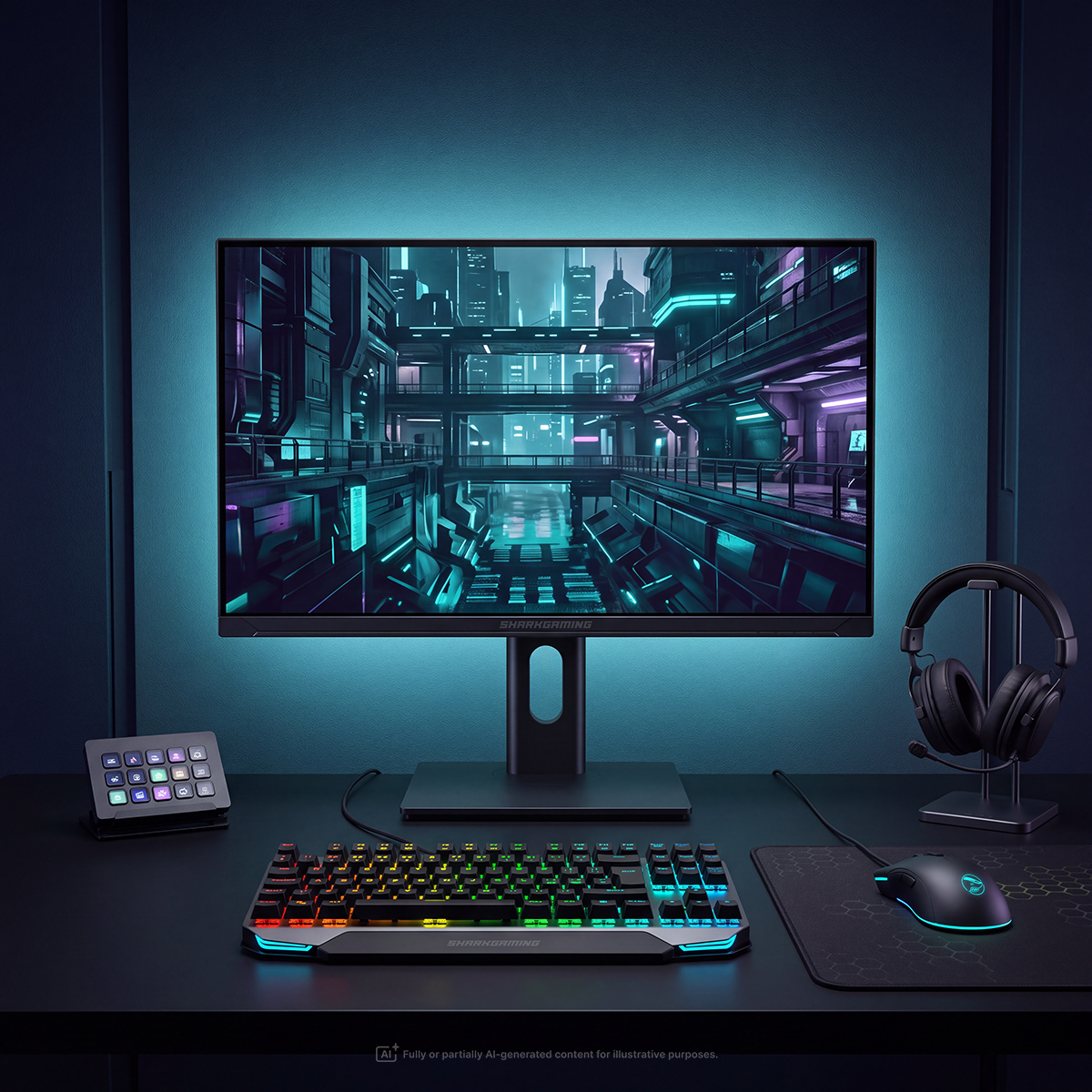 SharkGaming 24" 1080p 200Hz IPS Skärm